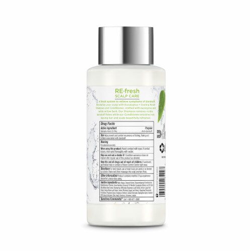 RE-fresh Silicone-Free Eucalyptus & Cooling Relief Anti-Dandruff Conditioner Perspective: back