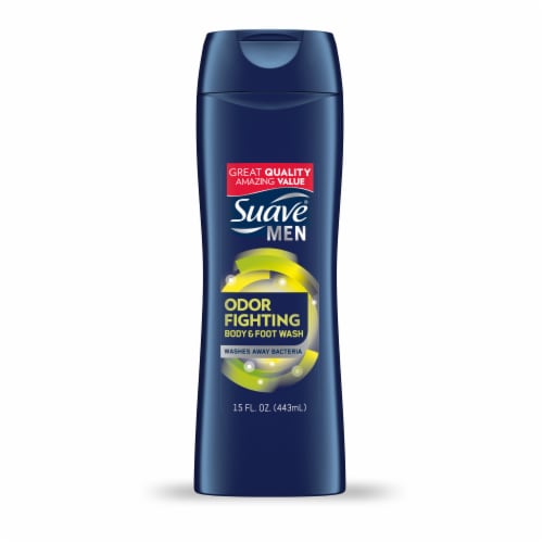 Suave Men Odor Fighting Foot & Body Wash Perspective: back