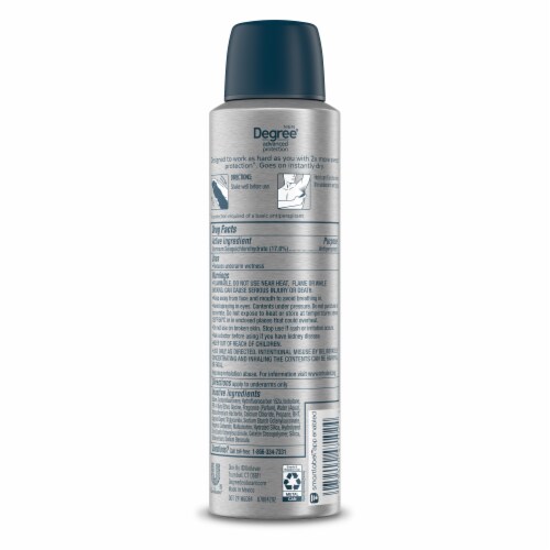 Degree® Men 72-Hour Wetness Protection Power Strongest Antiperspirant Deodorant Spray Perspective: back