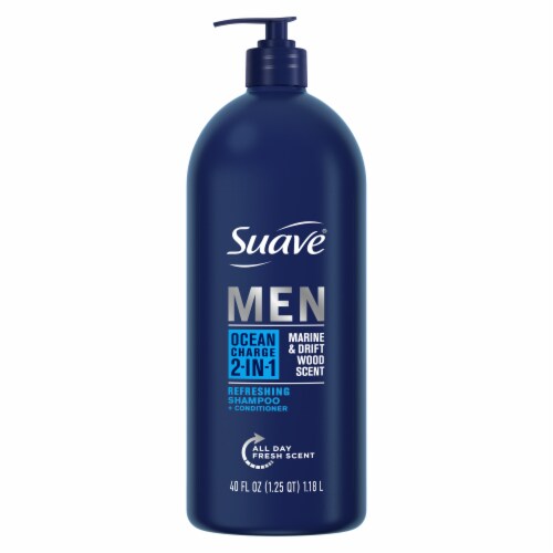 Suave Men Ocean Charge 2-in1 Shampoo and Conditioner Perspective: back