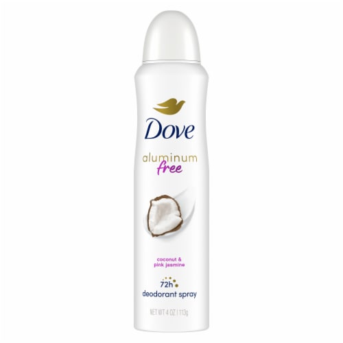 Dove Aluminum Free Deodorant Spray, Coconut & Pink Jasmine Perspective: back