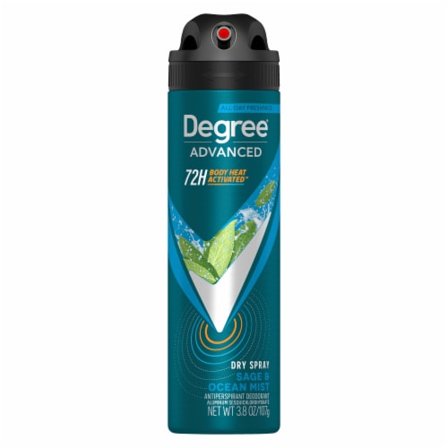 Degree Men Advanced Sage & Ocean Mist Antiperspirant Deodorant Dry Spray Perspective: back