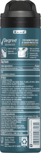 Degree® Advanced Non Stop Dry Spray Antiperspirant and Deodorant Perspective: back