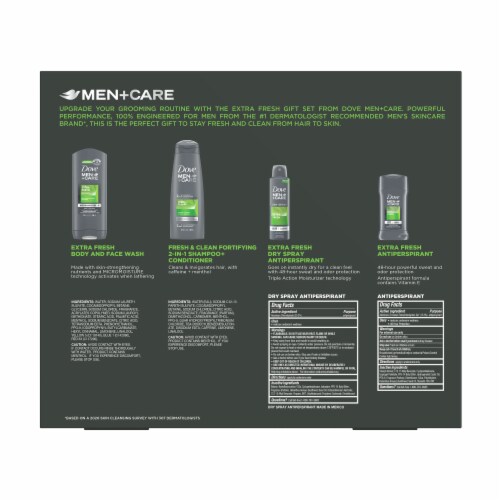 Dove Men+Care Extra Fresh Gift Set Perspective: back
