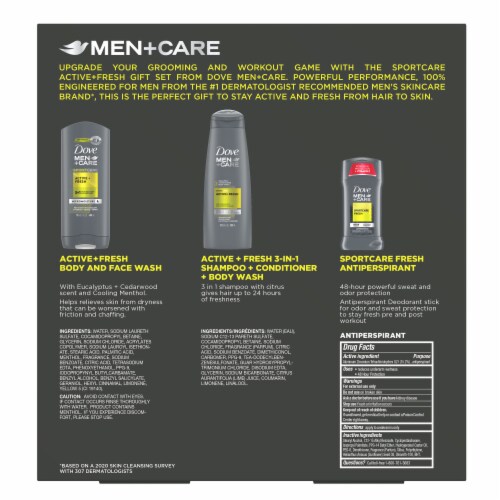 Dove Men+Care Hair Care Active & Fresh 3 in 1 Perspective: back