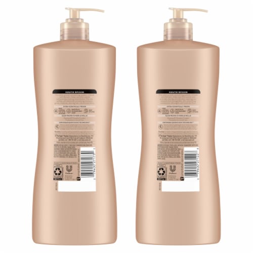 Suave® Keratin Infusion Frizz Control Shampp+Conditioner Perspective: back