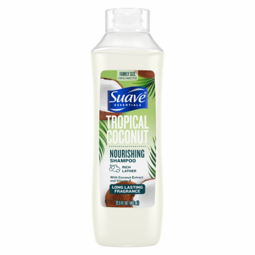 Suave Essentials Tropical Coconut Nourishing Shampoo Perspective: back