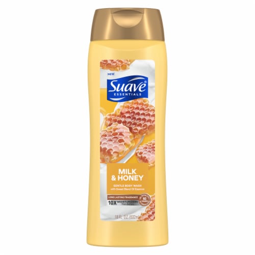 Suave Essentials Milk & Honey Gentle Body Wash Perspective: back
