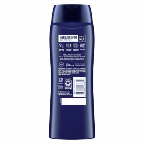 Suave® Energizing Sport Body + Face Wash Perspective: back