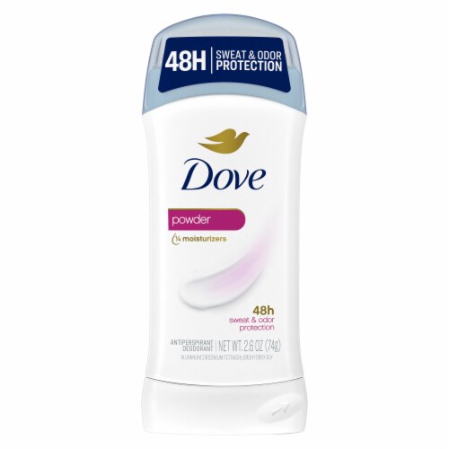 Dove Invisible Solid Women's Antiperspirant Deodorant Stick Powder Scent Perspective: back