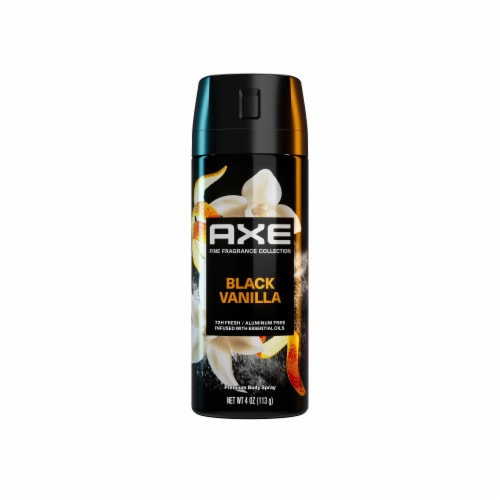 AXE Fine Fragrance Collection Premium Body Spray Black Vanilla With Orange + Sandalwood 4 oz Perspective: back