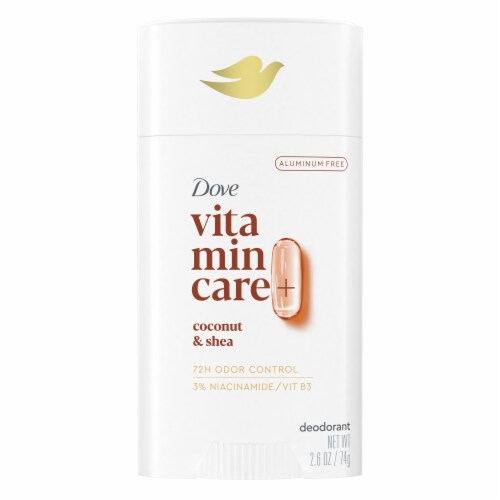 Dove VitaminCare+ Aluminum Free Deodorant Stick Coconut & Shea Breathable Deodorant for Women Perspective: back