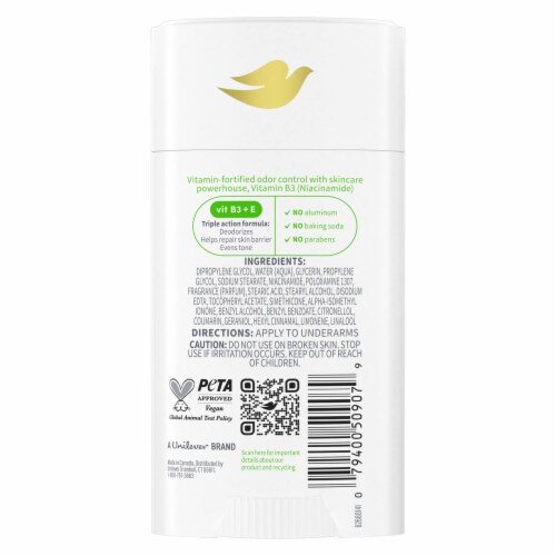 Dove Deodorant Stick Vitamin Care Cucumber & Melon Perspective: back
