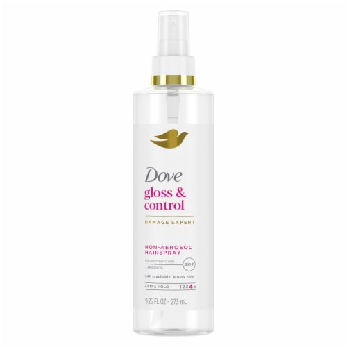 Dove Extra Hold Styling Hairspray Gloss & Control Hairspray Non-aerosol 9.25 fl oz Perspective: back