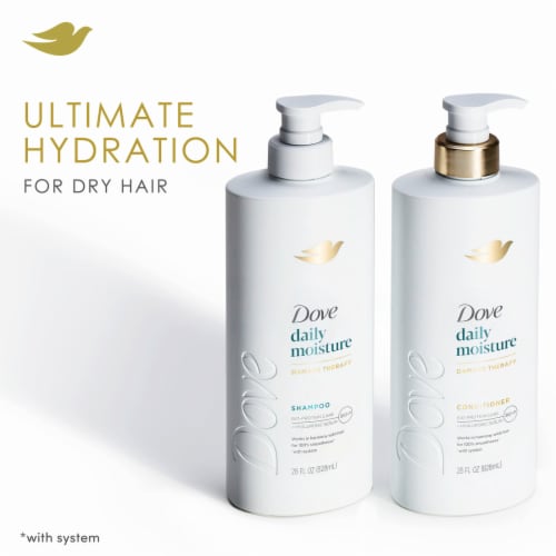 Dove damage therapy shampoo daily moisture 28 Fl Oz Perspective: back