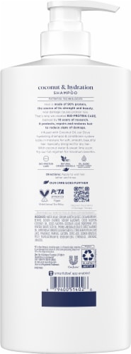 Dove Shampoo Coconut Hydration Perspective: back