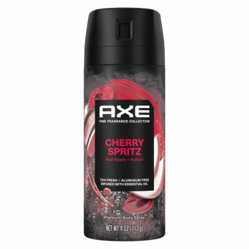 Axe Deodorant Body Spray Cherry Spritz Aluminum Free Perspective: back