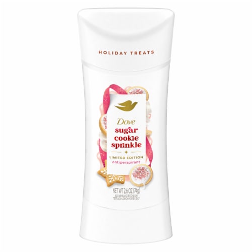 Dove Limited Edition Holiday Treats Antiperspirant Deodorant Sugar Cookie Sprinkle 2.6 Oz Perspective: back