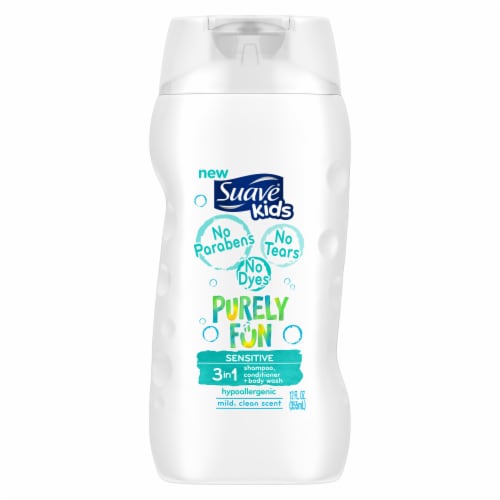 Suave Kids Purely Fun Sensitive 3 in 1 Shampoo Conditioner Body Wash Perspective: back