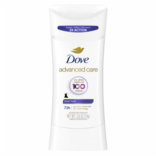 Dove Advanced Care Invisible Sheer Fresh Antiperspirant Deodorant Stick Perspective: back