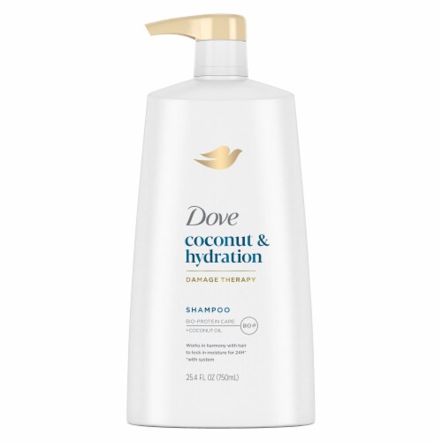 Dove Shampoo for Dry Hair Shampoo with Oil Blend of Coconut, Jojoba & Sweet Almond Perspective: back