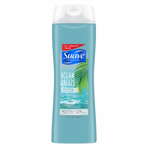 Suave Essentials Ocean Breeze Body Wash Perspective: back