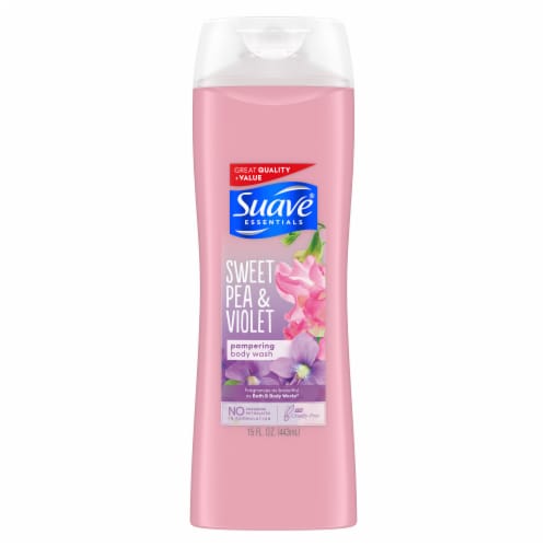 Suave Essentials Sweet Pea and Violet Body Wash Perspective: back