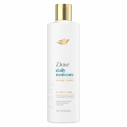 Dove Conditioner, Damage Therapy Daily Moisture for Dry Hair with Bio-Protein Care Perspective: back