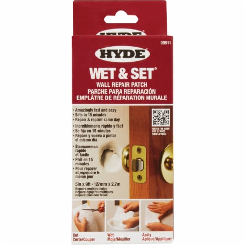 Hyde Wet & Set 5 In. x 9 Ft. Wall & Ceiling Drywall Patch 09911 Perspective: back