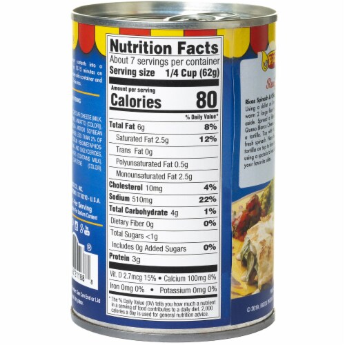 Ricos® Queso Blanco White Cheese Sauce Perspective: back