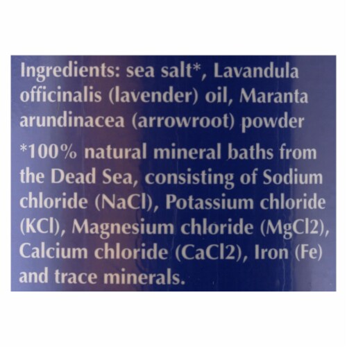 Ancient Secrets Lavender Aromatherapy Dead Sea Mineral Bath Salts Perspective: back
