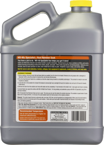 WD-40® Specialist Rust Remover Soak Perspective: back