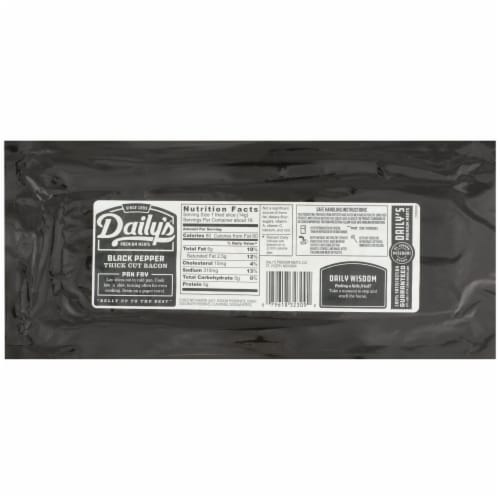 Daily's Hardwood Smoked Peppered Thick Sliced Bacon Perspective: back