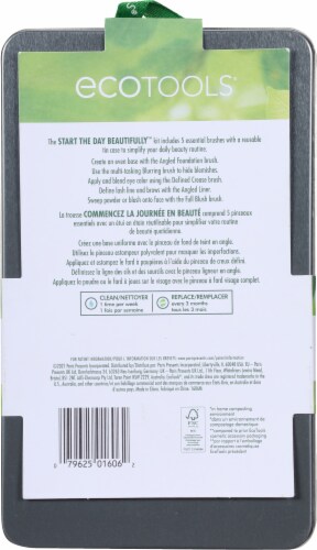 Ecotools® Start The Day Beautifully™ Brush Kit Perspective: back