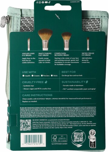 Ecotools® On-The-Go Style Brush Kit Perspective: back