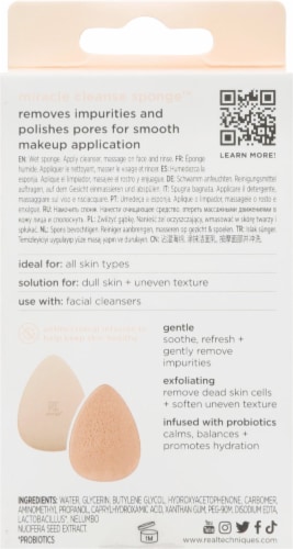 Real Techniques Miracle Cleanse Sponge Perspective: back