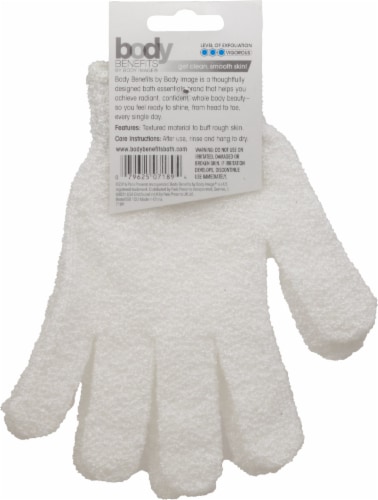 Body Benefits Exfoliating Shower Gloves Perspective: back