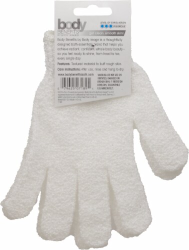Body Benefits Exfoliating Shower Gloves Perspective: back