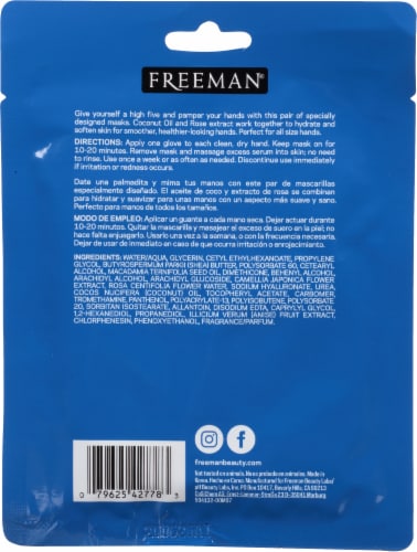 Freeman Silky Hands Sheet Mask Perspective: back