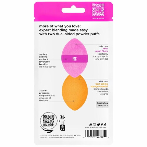 Real Techniques® Miracle 2-in-1 Powder Puff Duo Perspective: back