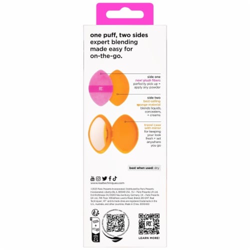 Real Techniques® Miracle 2-in-1 Powder Puff & Case Perspective: back