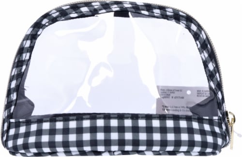 Scunci Gingham Cosmetic Clutch - Clear Perspective: back