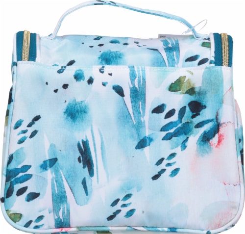Scunci Watercolor Floral Cosmetic Bag Perspective: back
