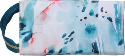 Scunci Watercolor Floral Cosmetic Bag Perspective: back