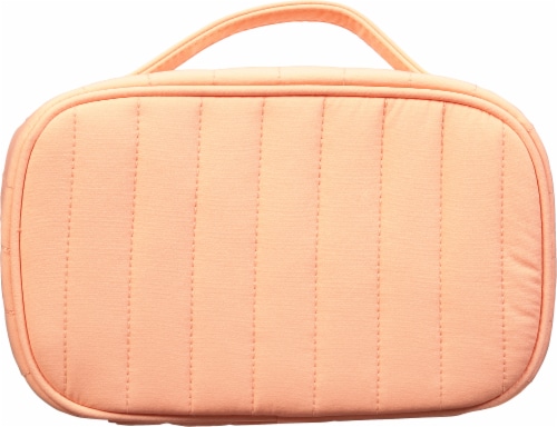Scunci Quilt Cosmetic Bag - Coral Perspective: back