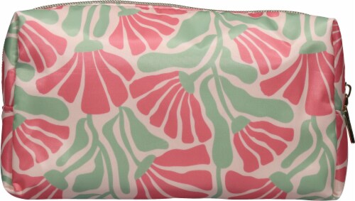 Conair Floral Loaf Organizer Cosmetic Bag Perspective: back