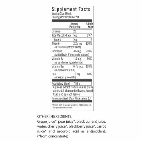Floradix Floravital® Iron & Herbs Perspective: back