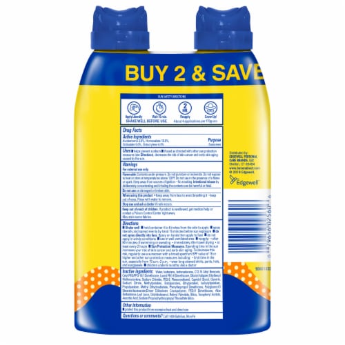 Banana Boat® Kids Sport Sunscreen Spray Twin Pack 2 Count SPF 50+ Perspective: back
