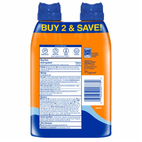 Banana Boat® Sport Performance Cool Zone Clear Sunscreen Spray SPF 50 Perspective: back