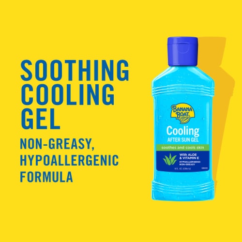 Banana Boat Cooling After Sun Gel Cools + Soothes + Replenishes Skin Made With Aloe + Vitamin E Perspective: back